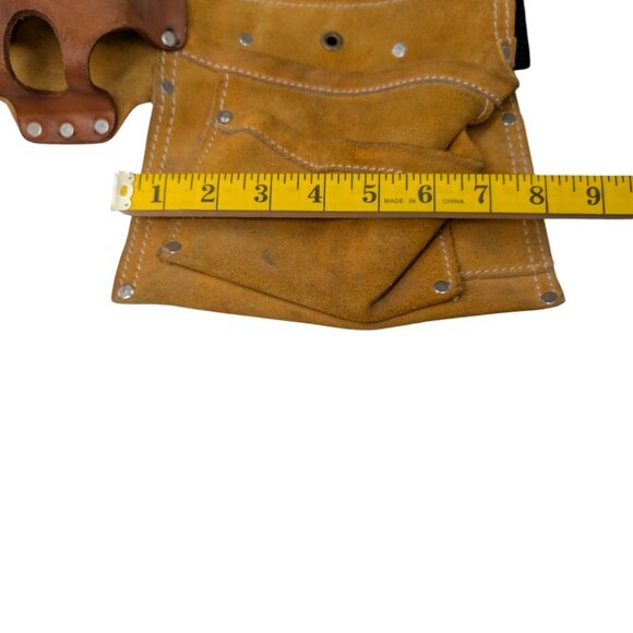 Master Mechanic Leather Tool Belt Master MM370X-3 Double Pouch Adjustable - Picture 10 of 16